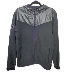 NIKE UNISEX Central Arkansas Bears REFLECTIVE HOOD Water Resistant Gray Jacket S